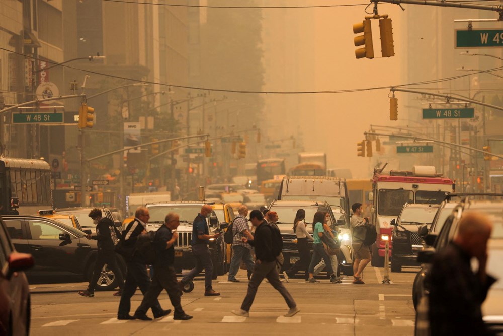 Kanada'daki orman yangınları ABD'yi teslim aldı: New York hayalet şehre döndü - 17