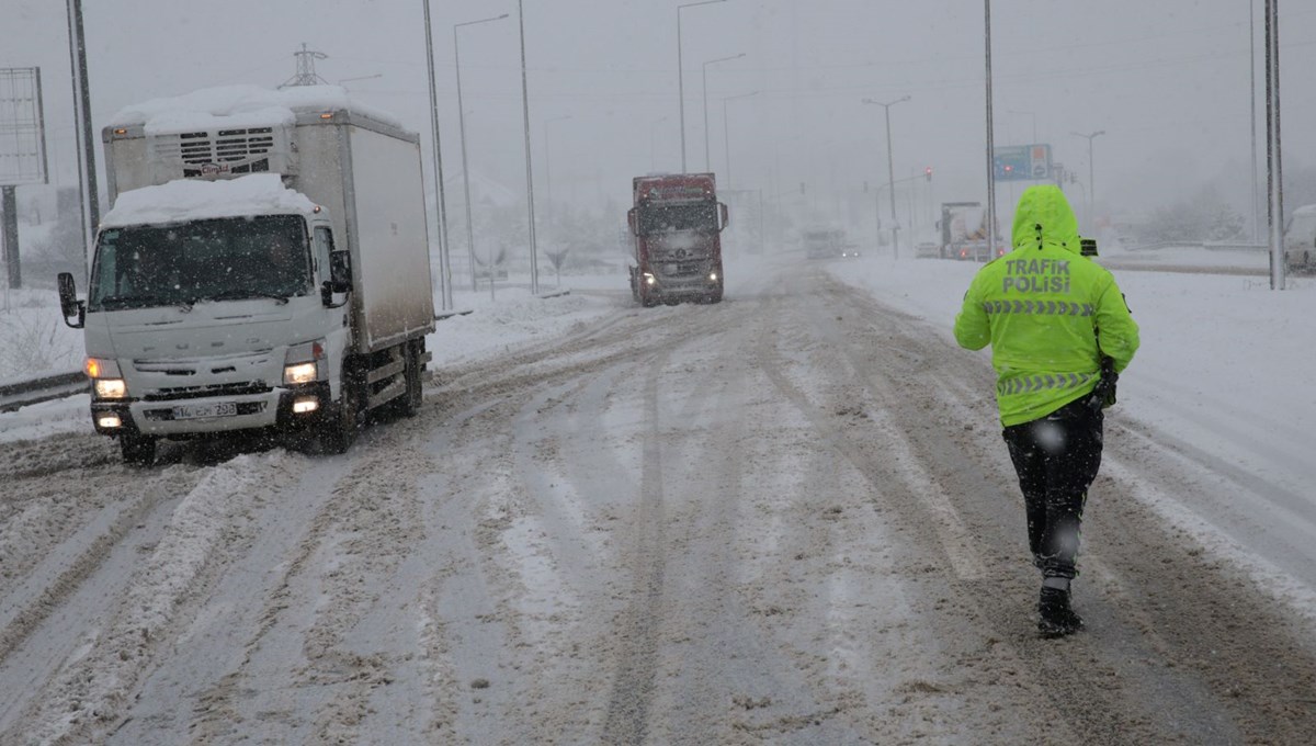 Bolu Dağı'nda ağır tonajlı araç geçişine izin verilmiyor