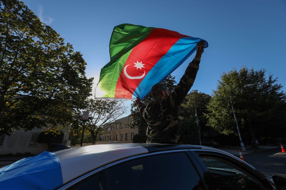 Beyaz Saray önünde Azerbaycan'a destek mitingi düzenlendi - 18