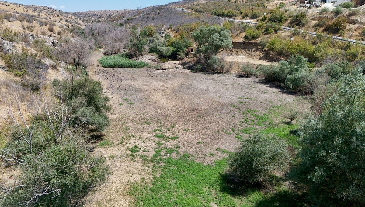 Kırklareli'nde aşırı sıcaklar Teke Deresi'ni susuz bıraktı