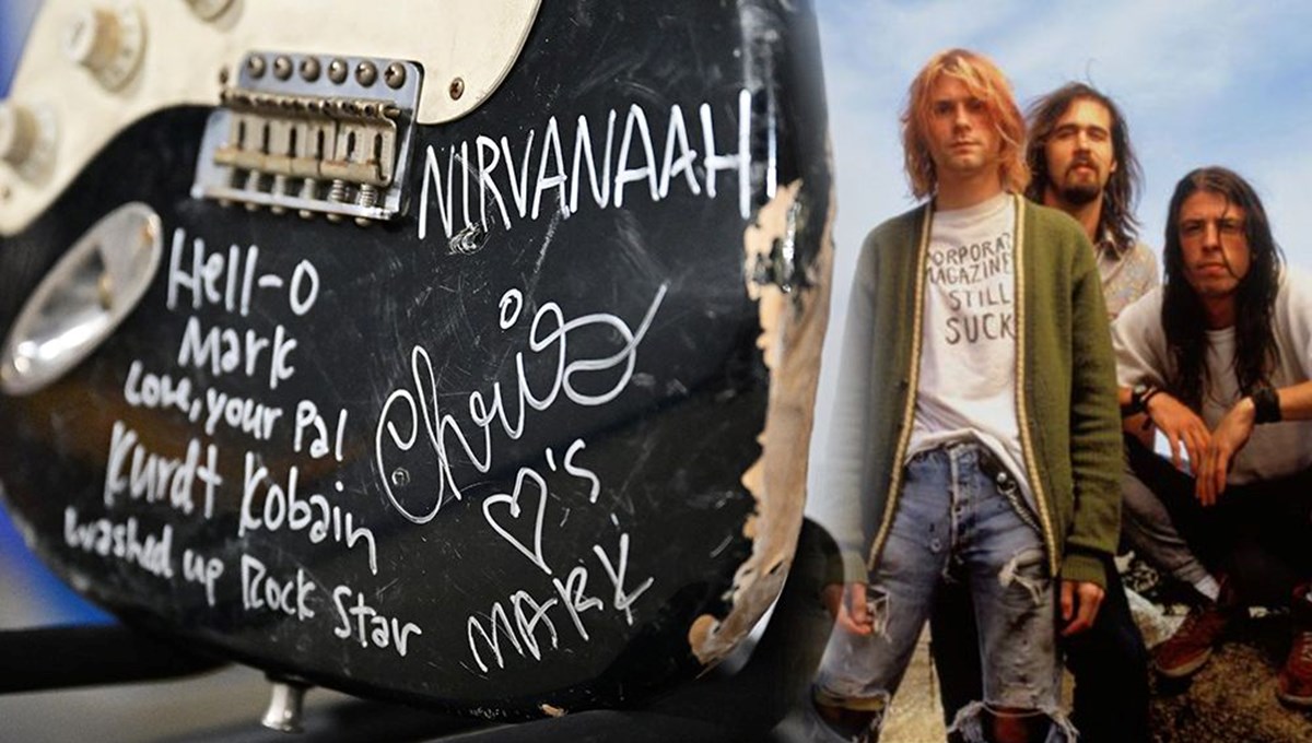 Kurt Cobain'in parçaladığı gitar açık artırmada satıldı