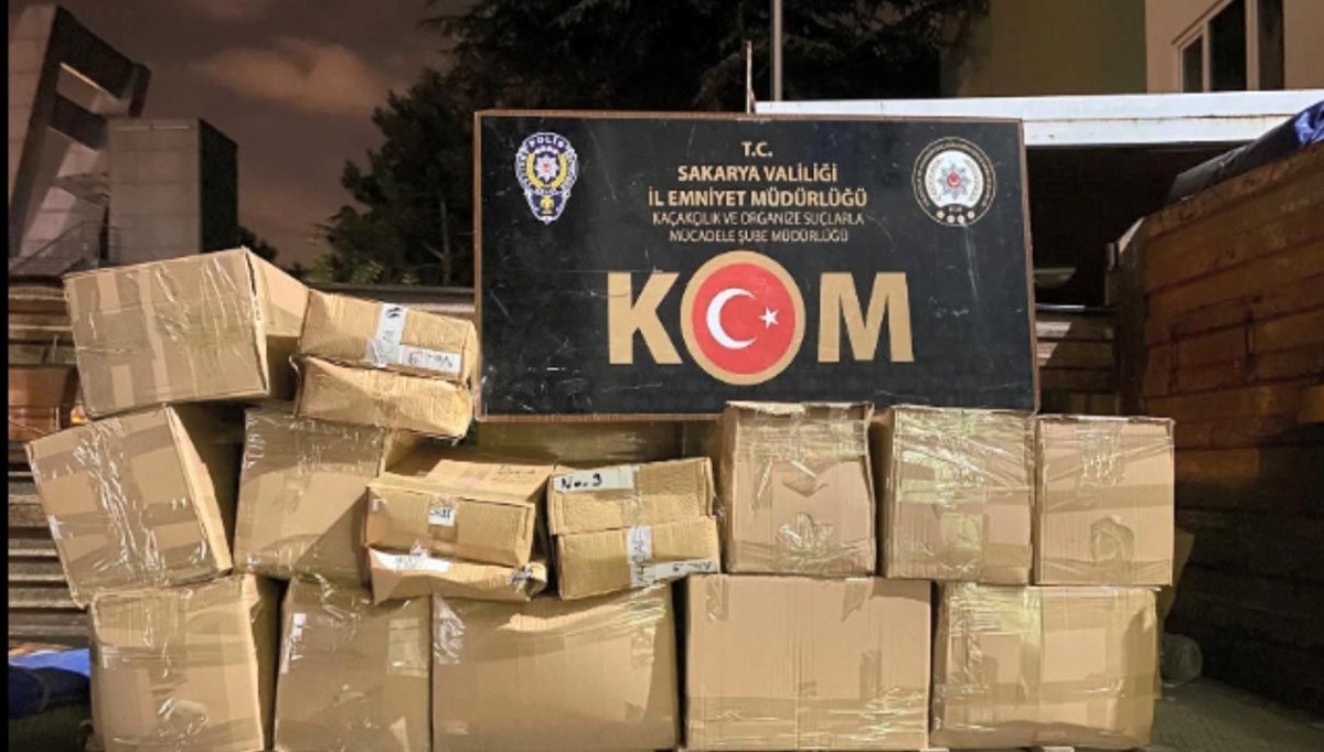 Kaçak nargile tütünü ele geçirildi
