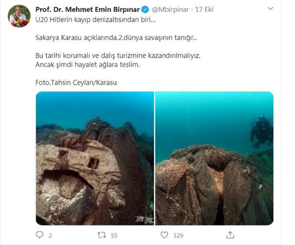 Hitler'in kayıp denizaltısı Sakarya'da görüntülendi - 1