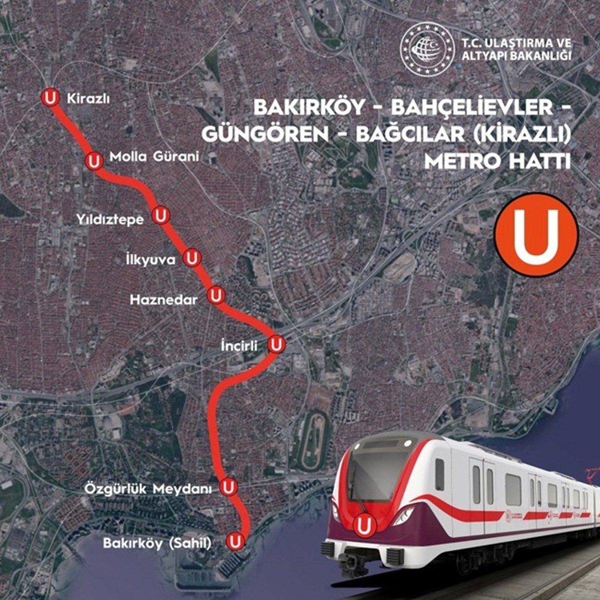 İstanbul'a yeni metro: Bakırköy Sahil-Bağcılar Kirazlı Metro Hattı yarın açılıyor