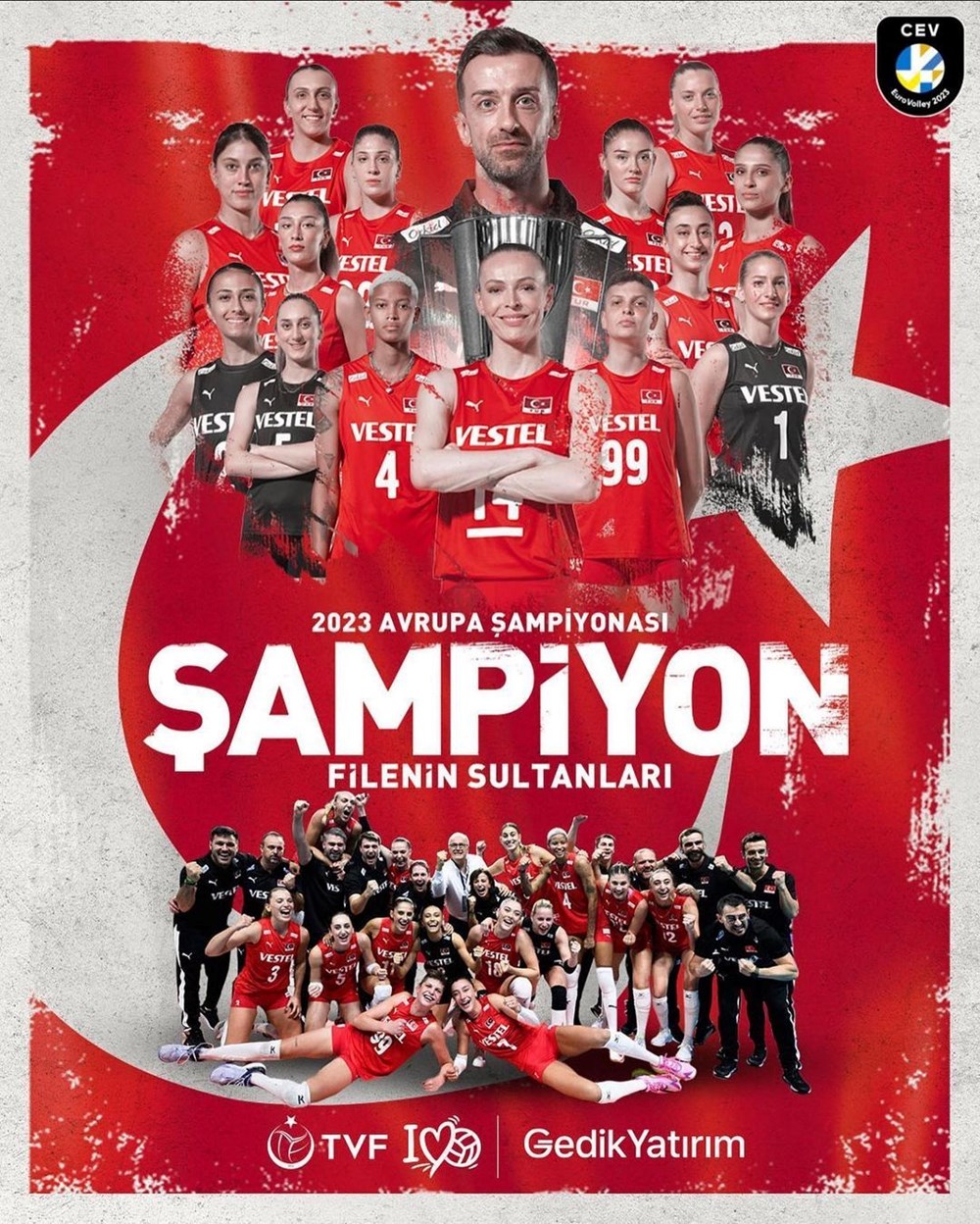 Ünlü isimlerden Filenin Sultanları'na: Şampiyonluk size çok yakıştı - 6