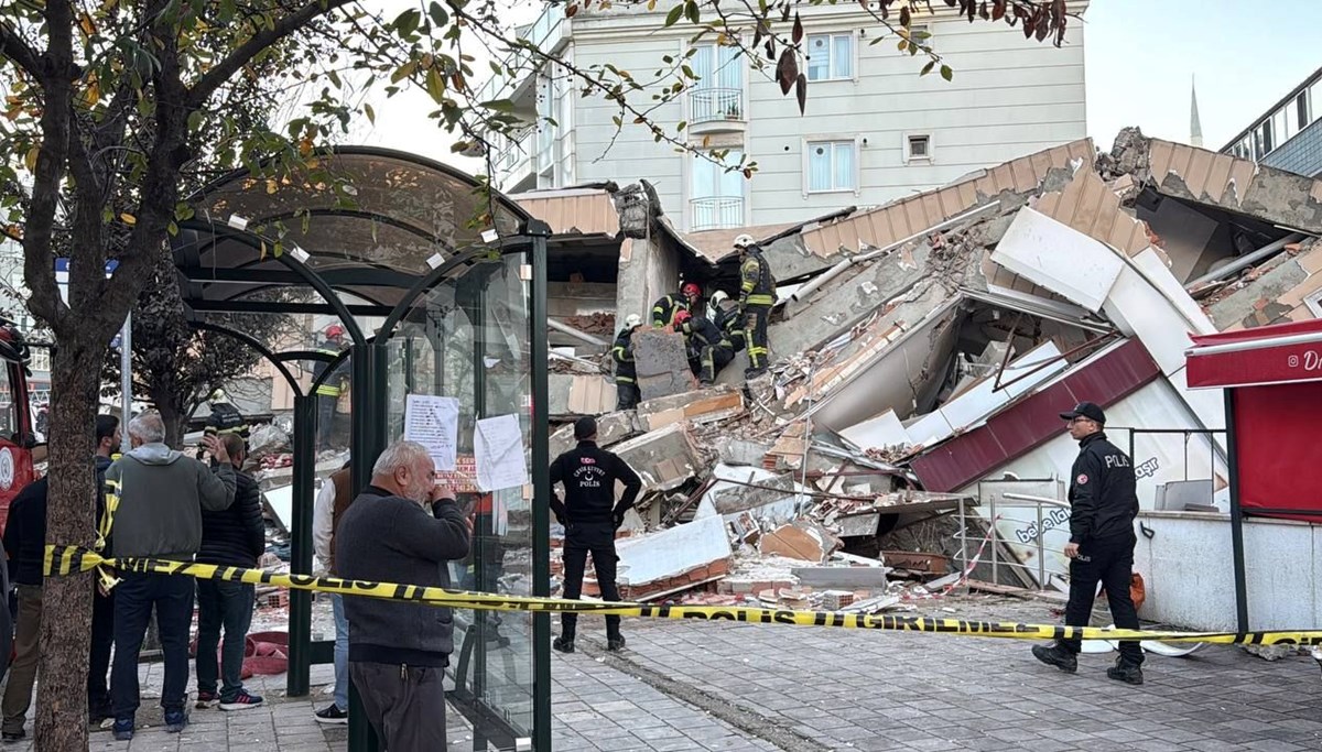 Gebze'de 7 katlı bina çöktü