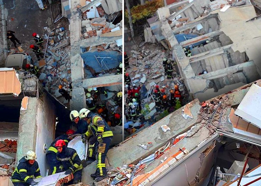 Gebze'de yıkılan binanın dün çekilen fotoğrafları ortaya çıktı - 5