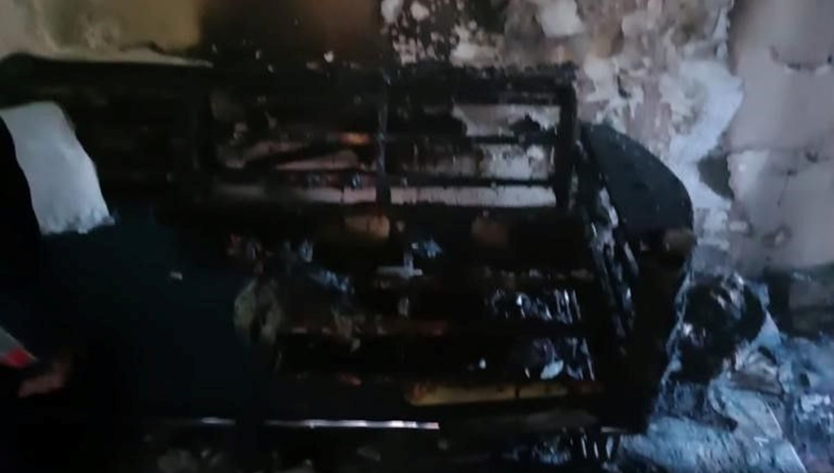 Hatay’da bir evde yangın çıktı Hatay’da bir evde yangın çıktı