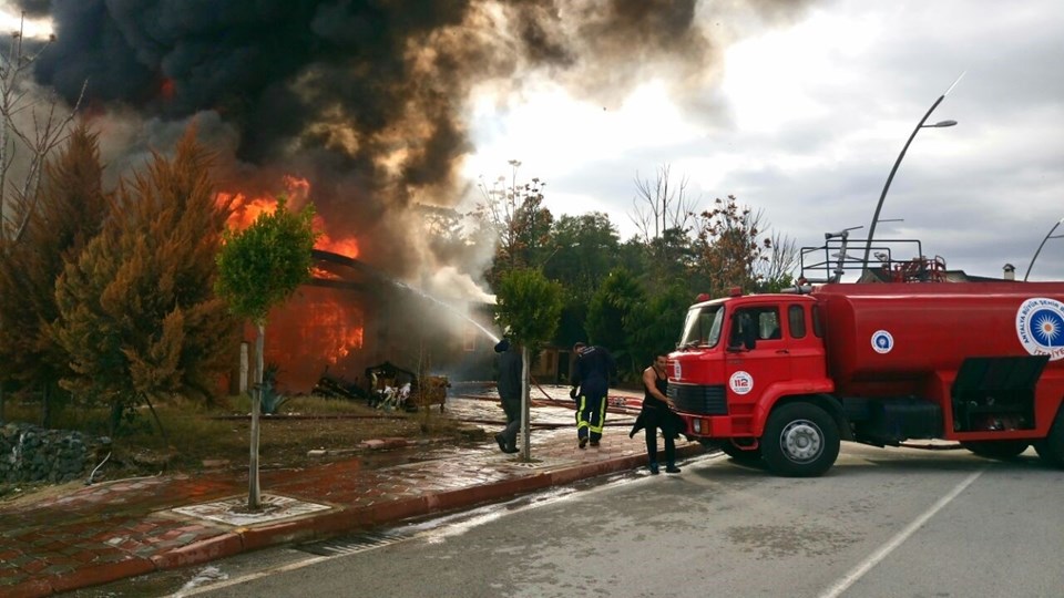 Antalya'da hamamda yangın - 1