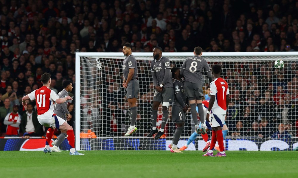 Şampiyonlar Ligi'nde sürprizlerin gecesi: Declan Rice yıldızlaştı; Arsenal, Real Madrid'i dağıttı 73 qL3zEcLmB0GhqYaEACRCGA