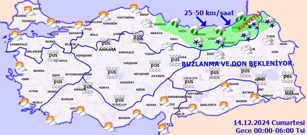 Meteoroloji'den kar uyarısı: 7 ilde sarı ve turuncu kodlu alarm - 12