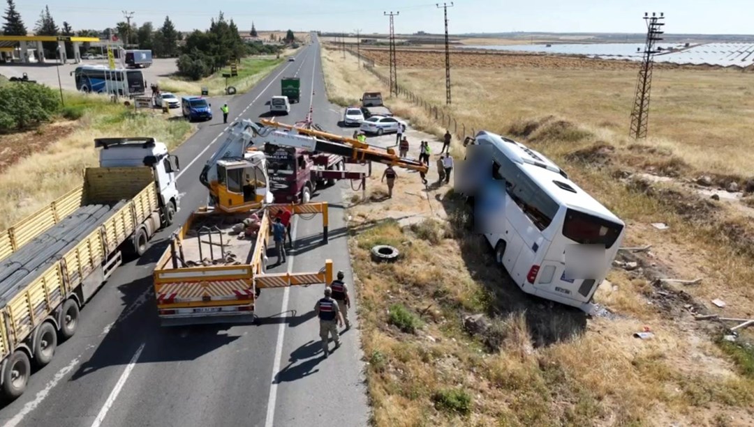 Şanlıurfa'da yolcu otobüsü devrildi 6 yaralı