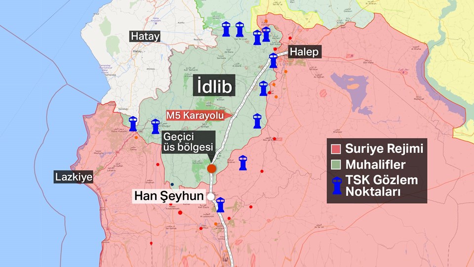Esad, İdlib'in batısı ve güneyine saldırı başlattı (Türkiye sınırına göç) - 1
