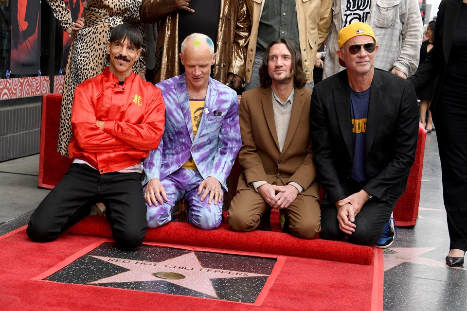 Red Hot Chili Peppers Hollywood Bulvarı'nda onurlandırıldı - 1