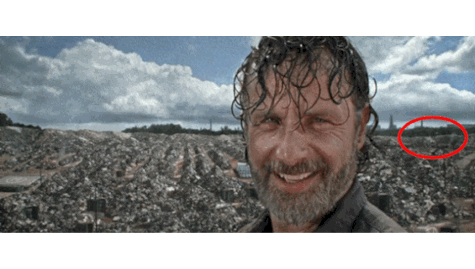 Walking Dead’de çekim hatası