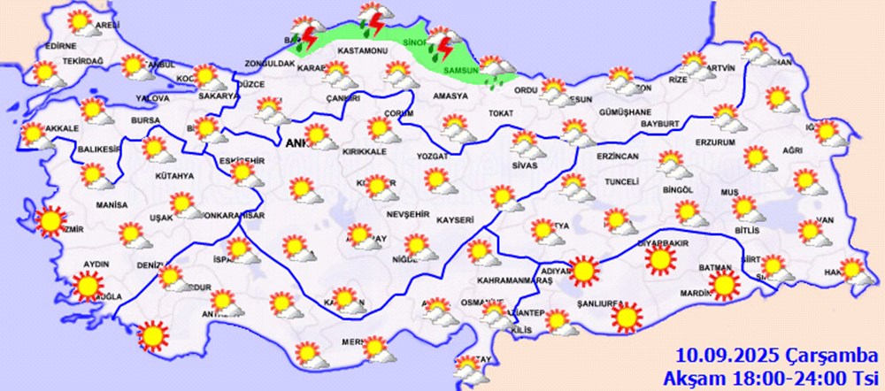 Meteoroloji bildirdi: İki bölgede sıcaklık artıyor, 10 ilde yağış bekleniyor - 5