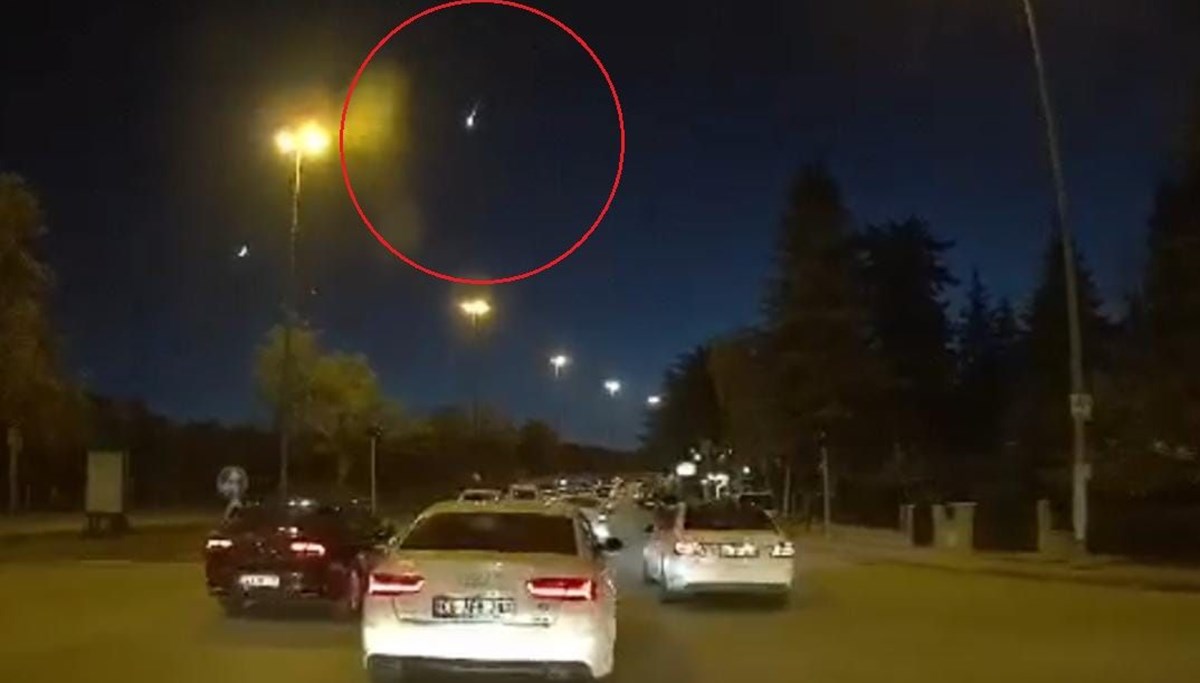 Ankara ve çevre illerde merak uyandıran ışık hüzmesi