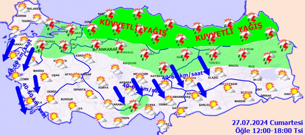 Meteoroloji'den 14 il için sarı ve turuncu kodlu uyarı: Sel ve su baskınlarına dikkat - 5