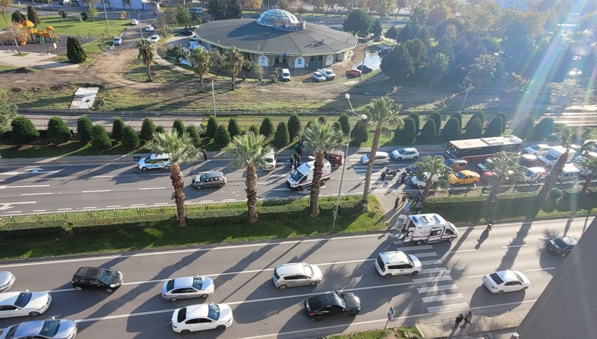 Samsun'da yaya geçidinde kaza