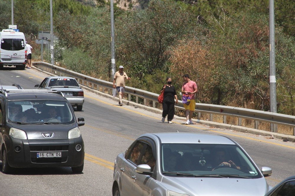 Ölüdeniz'e ulaşmak için kilometrelerce yürüdüler - 7