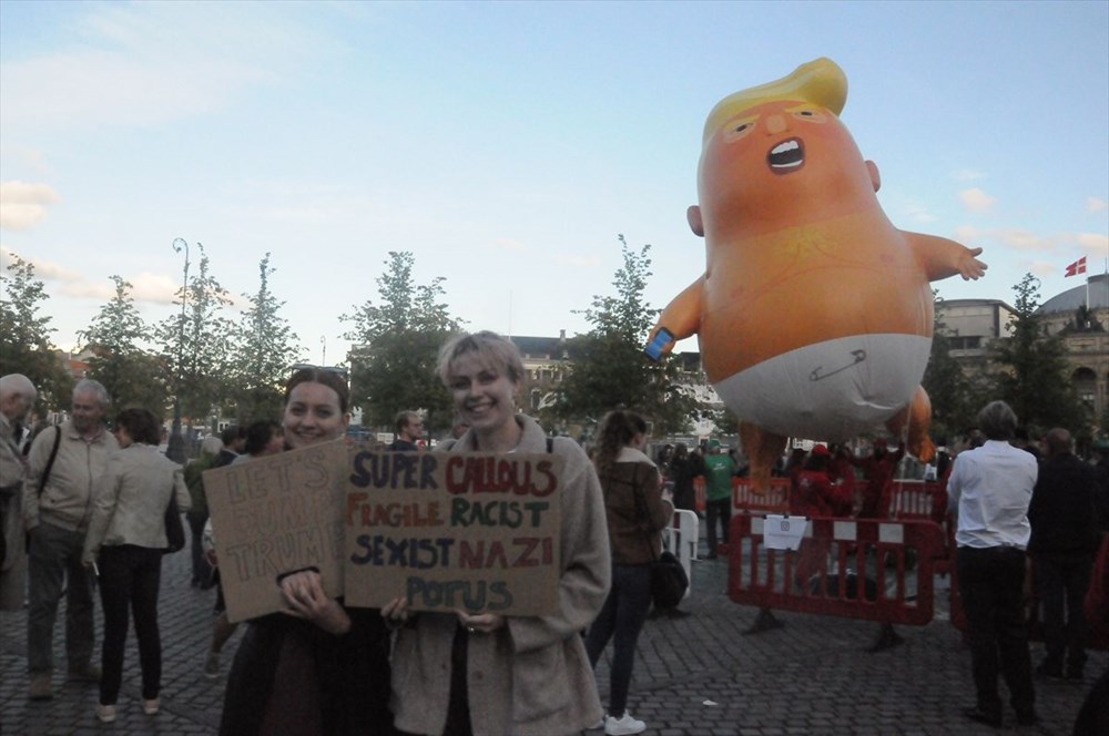 "Bebek Trump" balonu Danimarka'da - 1