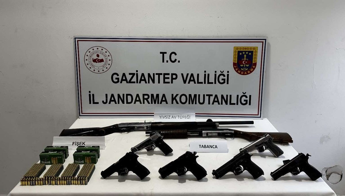 Gaziantep'te kaçak silah operasyonu: 5 gözaltı Gaziantep'te kaçak silah operasyonu: 5 gözaltı