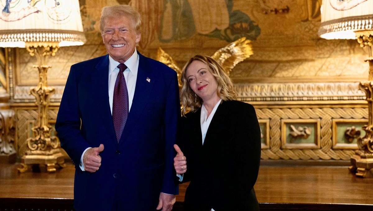 Trump, İtalya Başbakanı Meloni'yi malikanesinde ağırladı