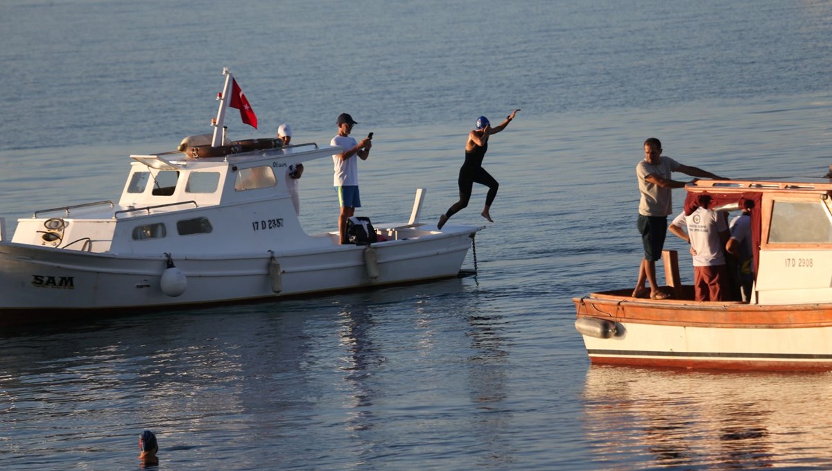 3. Gökçeada Açık Deniz Yüzme Maratonu başladı