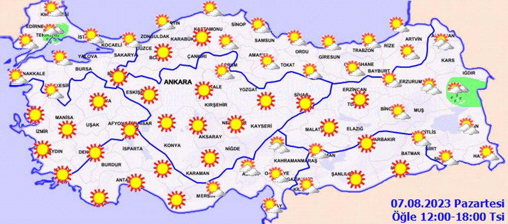 Yeni haftada hava nasıl olacak? | 7 Ağustos 2023 hava durumu - 4