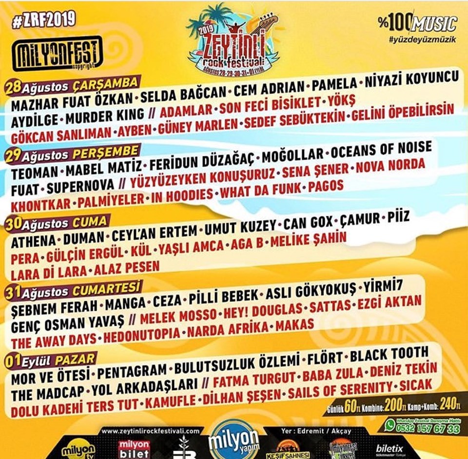 Zeytinli Rock Festivali için geri sayım (Sahne alacak sanatçılar) - 1