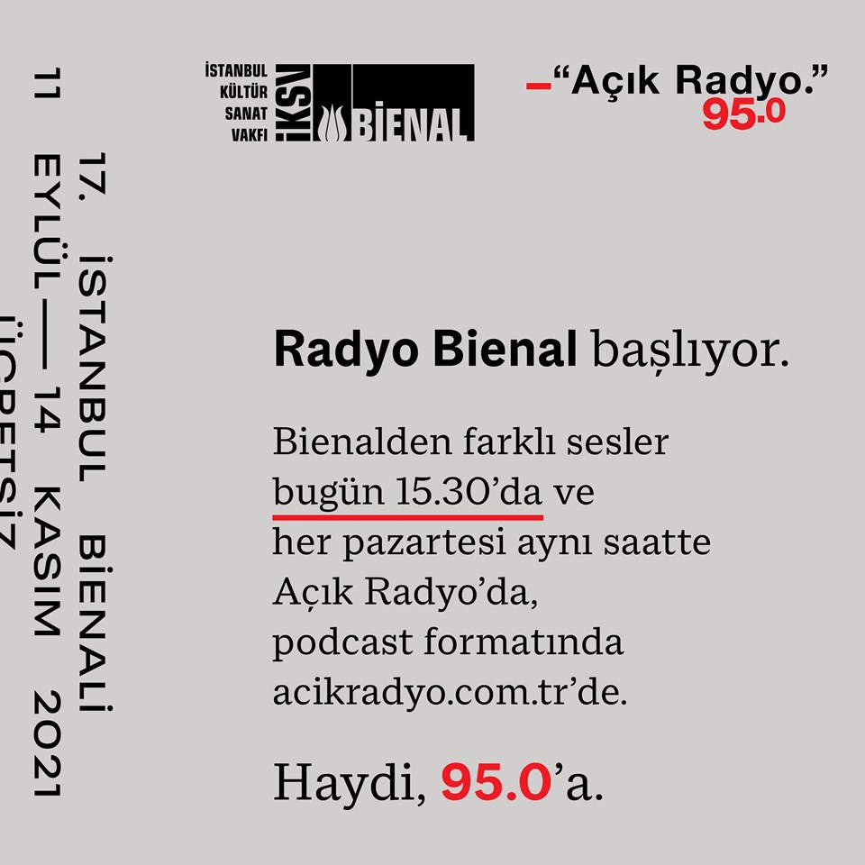 17. İstanbul Bienali sanatçıları radyo yayınıyla seslenecek - 1