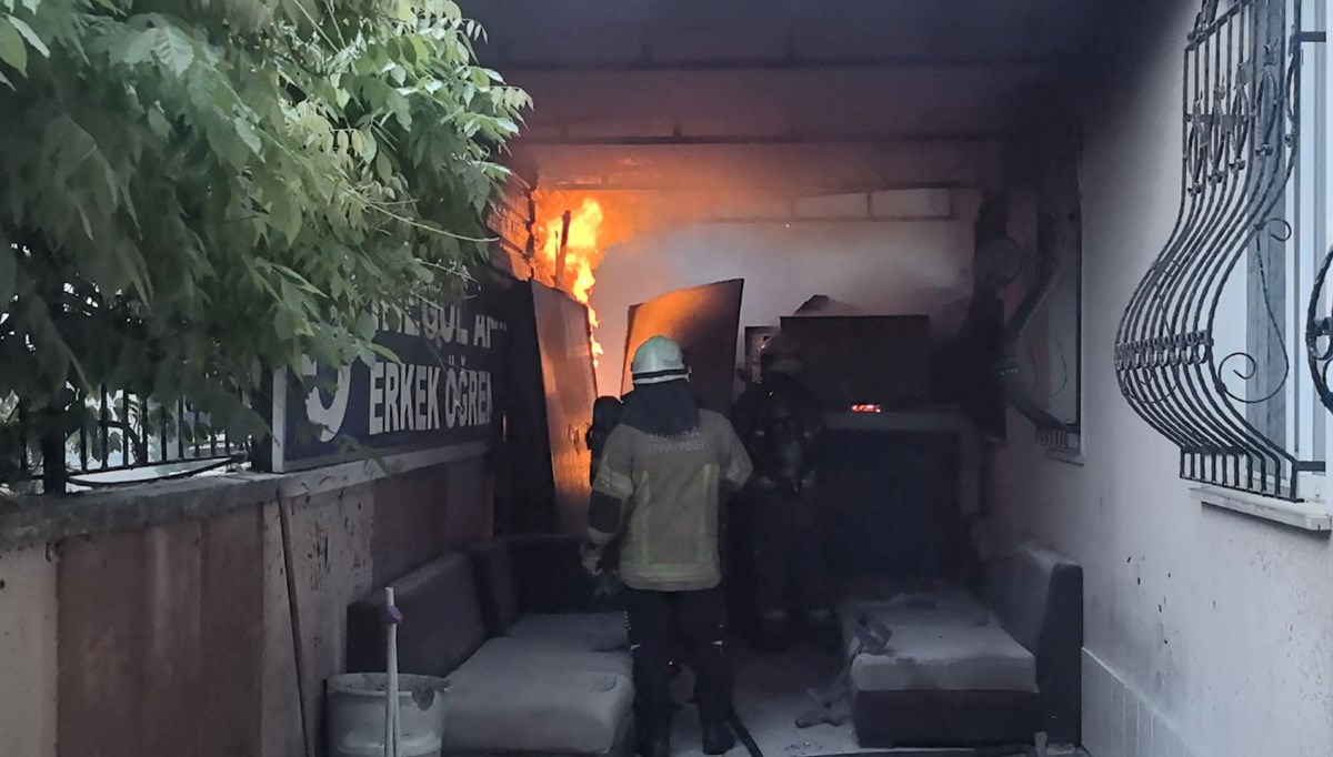 Öğrenci yurdunda korkutan yangın Öğrenci yurdunda korkutan yangın