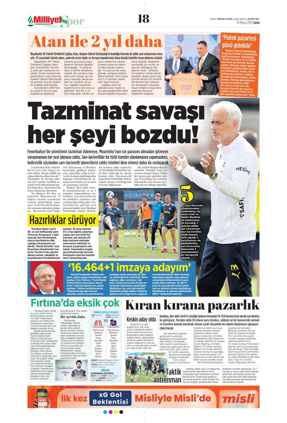 "İlkay sürprizi" (30 Mayıs 2025 spor manşetleri) - 11