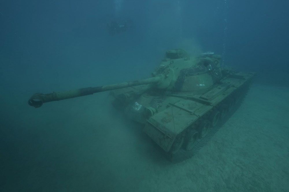 Saros Körfezi'nde Su Altı Tarih müzesi'ne tank batırıldı - 5