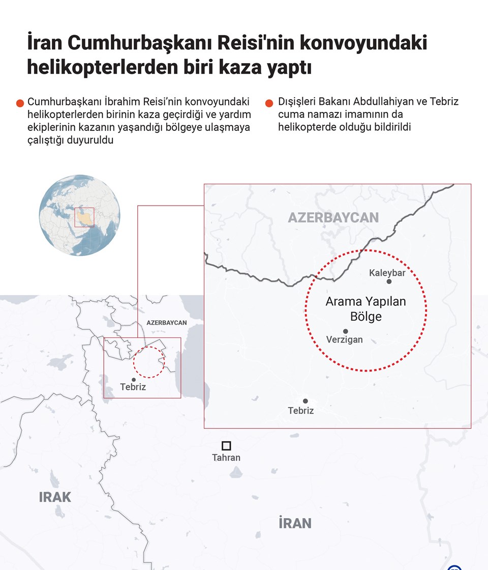 İran Cumhurbaşkanı Reisi'yi taşıyan helikopter kaza yaptı - 2