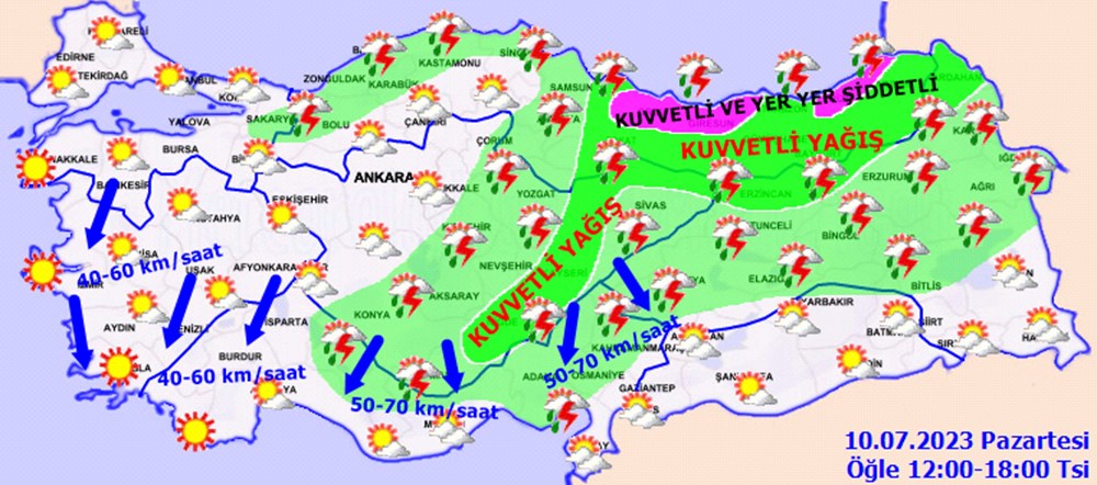 Karadeniz'e turuncu kodlu uyarı: Şiddetli yağışlar devam edecek (Bugün hava nasıl olacak?) - 12