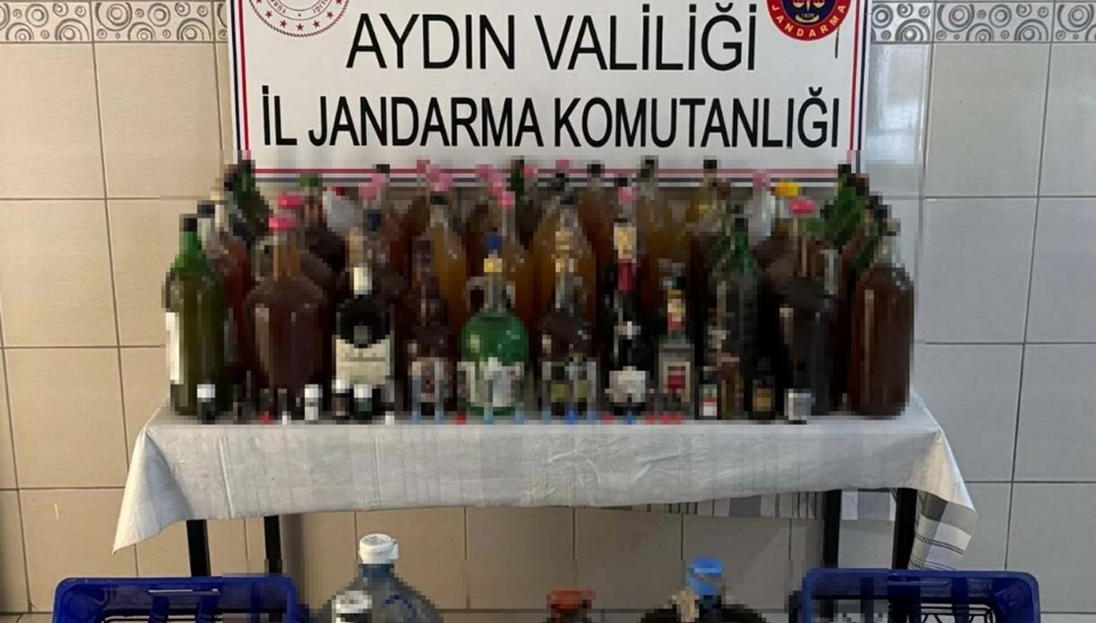Aydın'da kaçak içki operasyonu