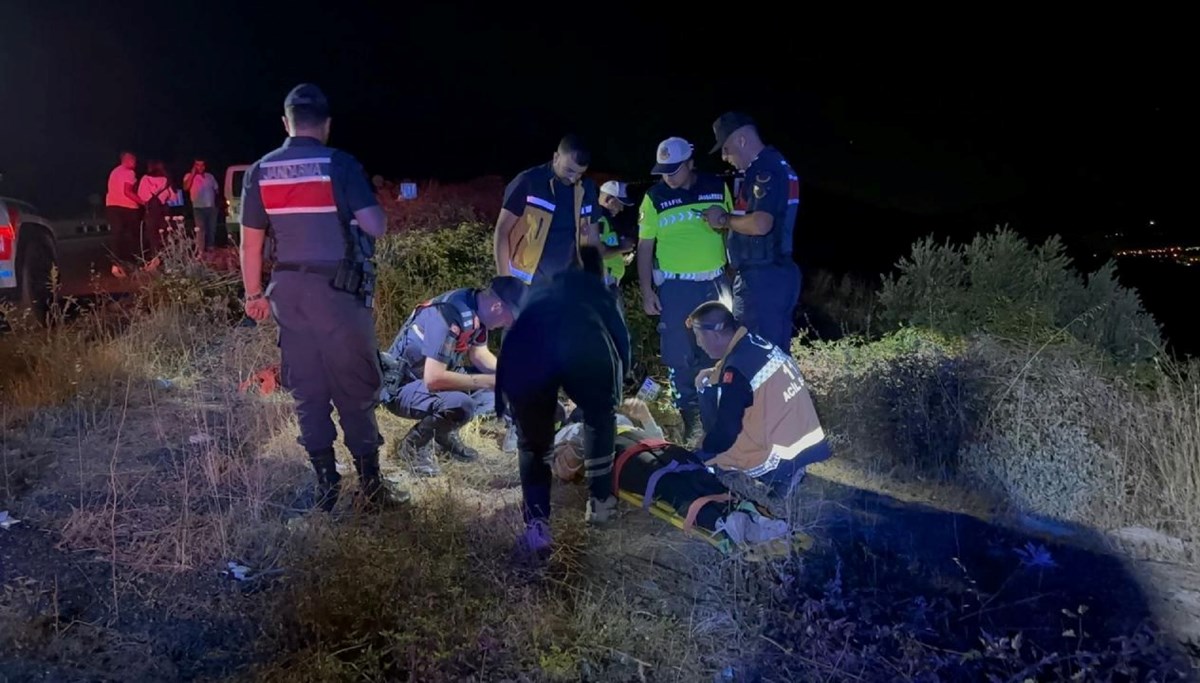 Kaza yapan kadın, jandarmaya attığı konum ile kurtarıldı