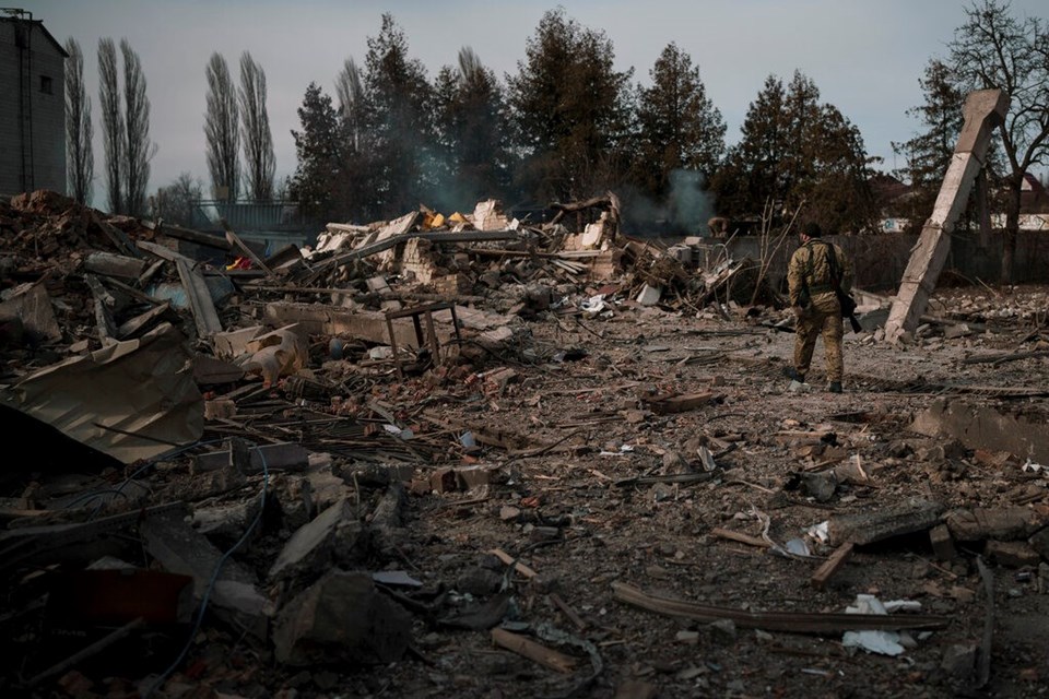 Kiev'in doğusundaki Baryshivka'ya hava saldırısı düzenlendi