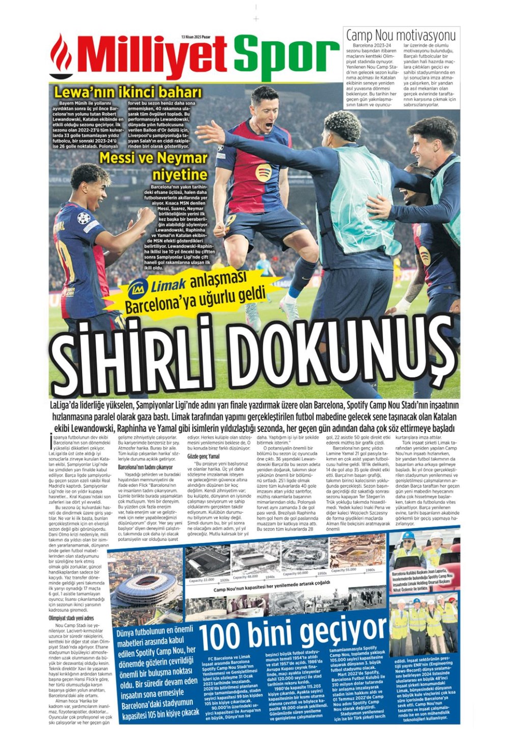 "Kartal ağır yaralı" (13 Nisan 2025 spor manşetleri) - 26