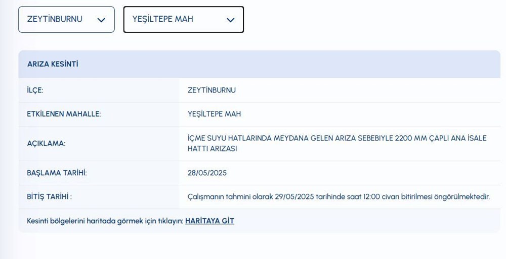 İstanbul'da (Kadıköy, Üsküdar, Zeytinburnu) sular ne vakit gelecek? 80 quPkUzMspkacVijDQWmJaQ