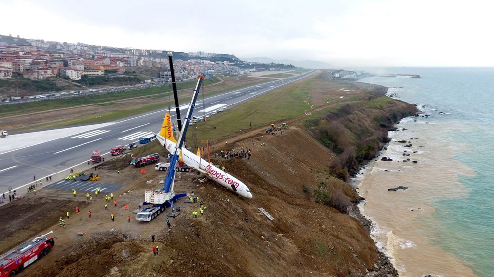 Trabzon'da pistten çıkan uçak, 'pide salonu'na dönüştürülecek - 6
