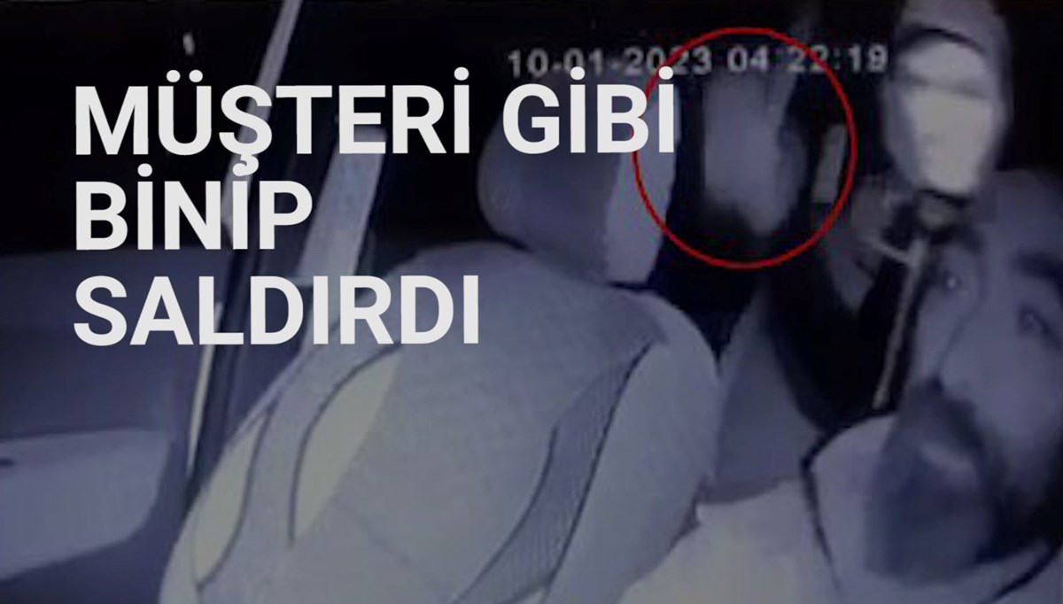Taksiciye kaldırım taşlı saldırı Taksiciye kaldırım taşlı saldırı