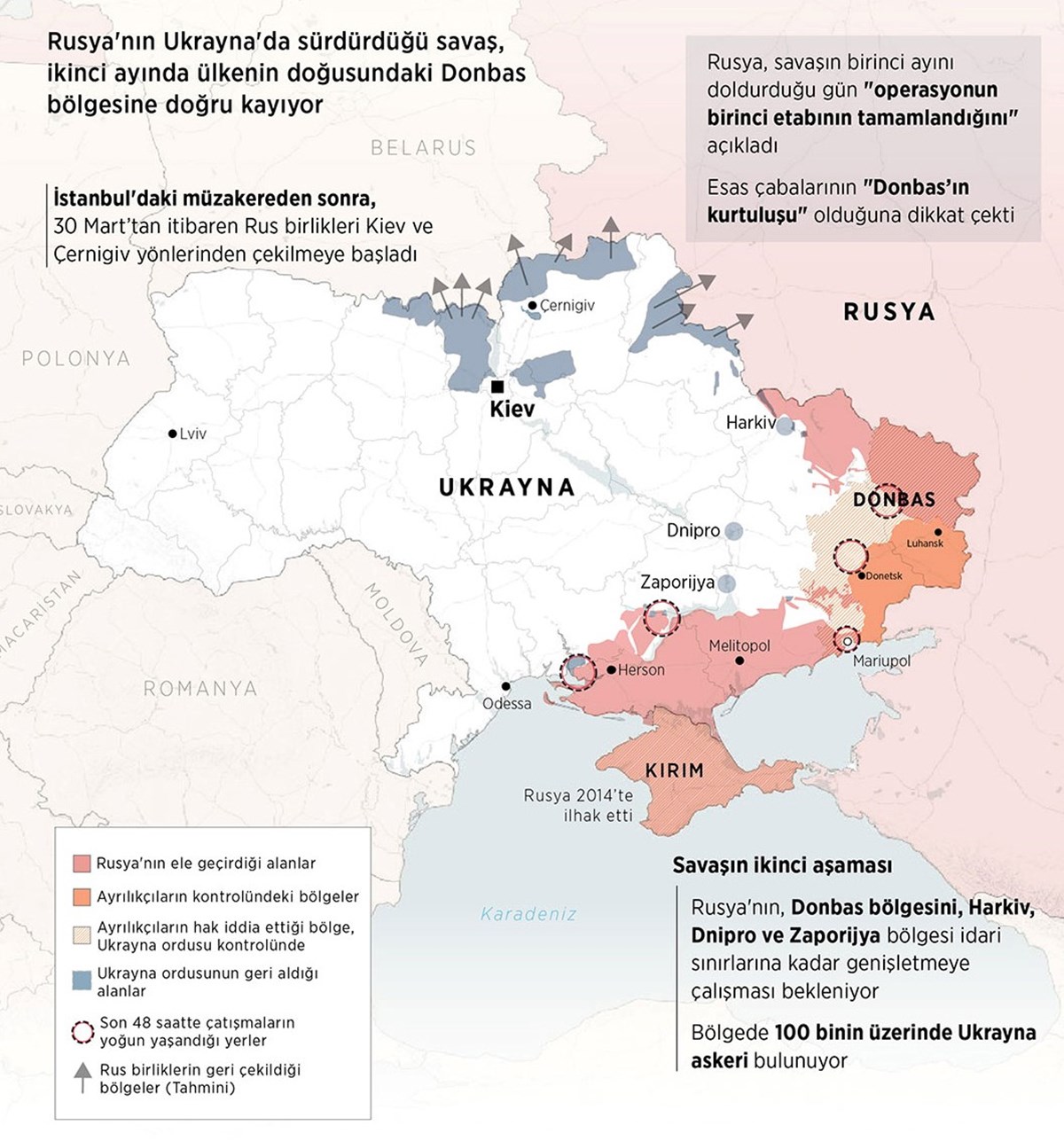 Rusya ve Ukrayna arasındaki savaş 48. gününde devam ediyor.