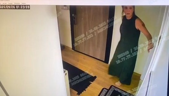 Şarkıcı Güllü'nün balkondan düşmeden önceki son görüntüsü