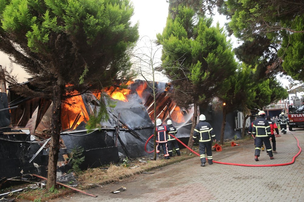 Ordu�da mobilya atölyesinde yangın NTV