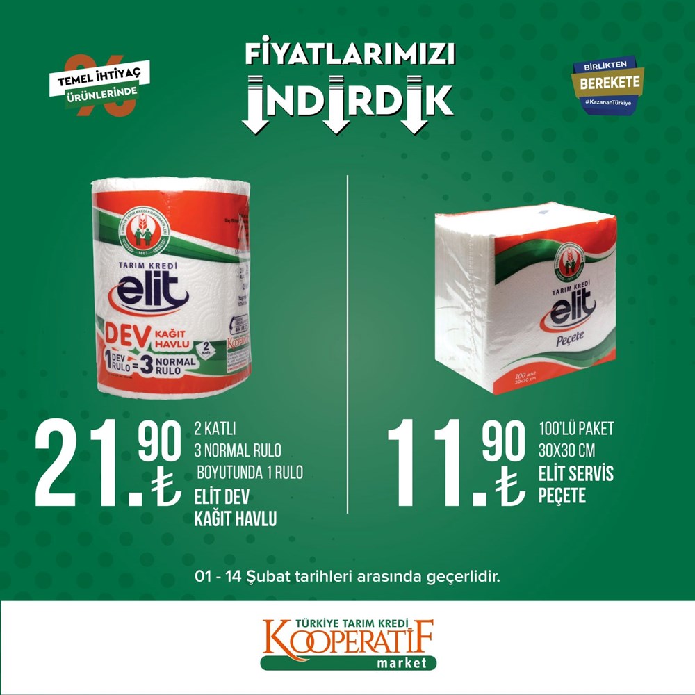 Tarım Kredi Kooperatif Market güncel indirimli ürünler listesini paylaştı Tarım Kredi Kooperatif Market yeni indirimli ürünler listesi belli oldu (1-14 Şubat güncel indirimli ürünler kataloğu) - 6