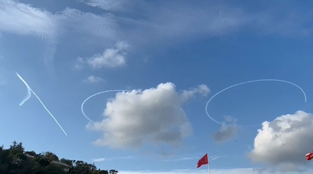 100. yılda 100 gemiyle boğaz geçişi | SOLOTÜRK ve Türk Yıldızları'ndan 100. yıl uçuşu - 9