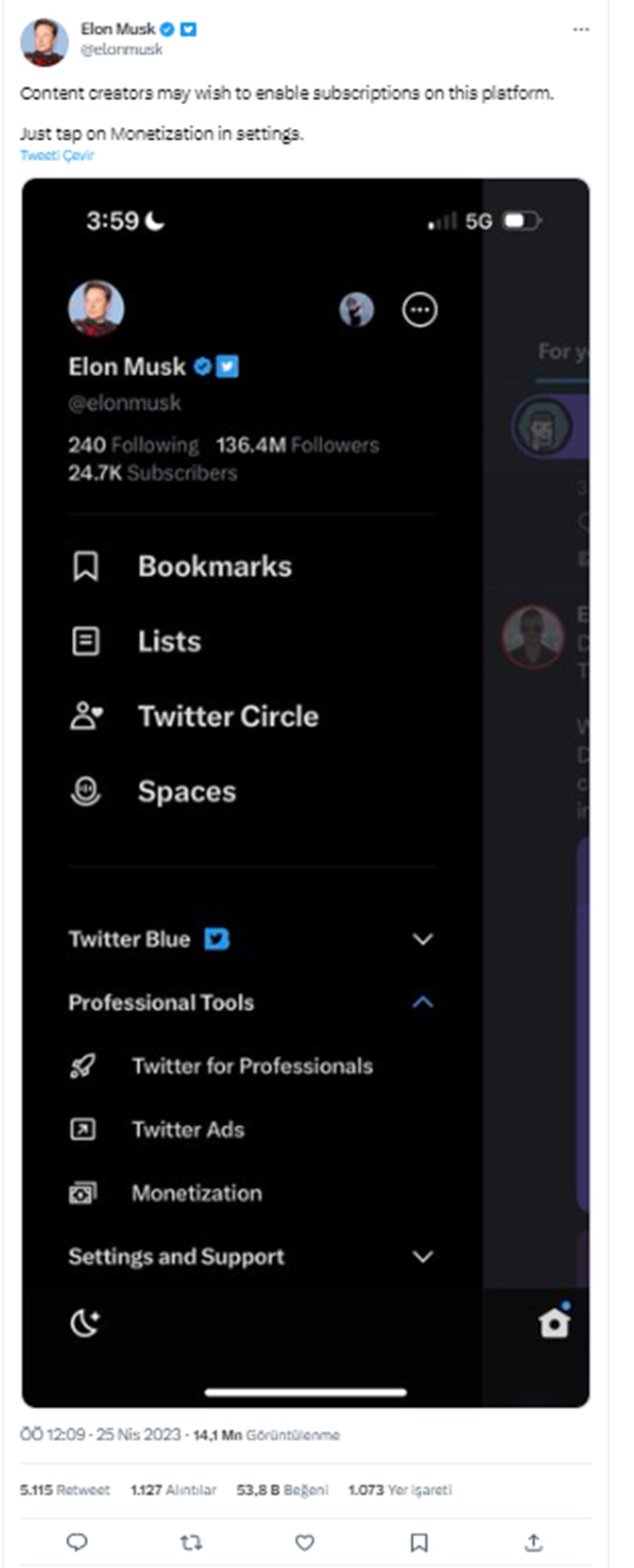 Elon Musk Twitter profilinden kaç para kazanıyor? - 3