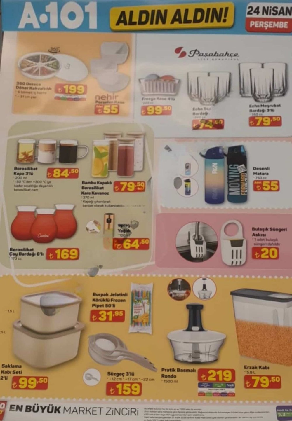 A101 Aktüel Kataloğu 17-24 Nisan indirimleri: Beyaz eşya, yatak, küçük konut aletleri geliyor 82 r9BF yHOM0aop50NcwpIJg